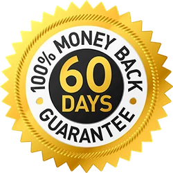 100 percent money back guarantee for 60 days